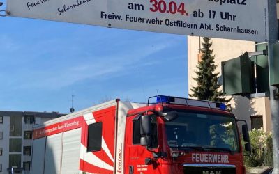 Maibaumstellen in Scharnhausen