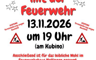 Laternenumzug mit der Feuerwehr